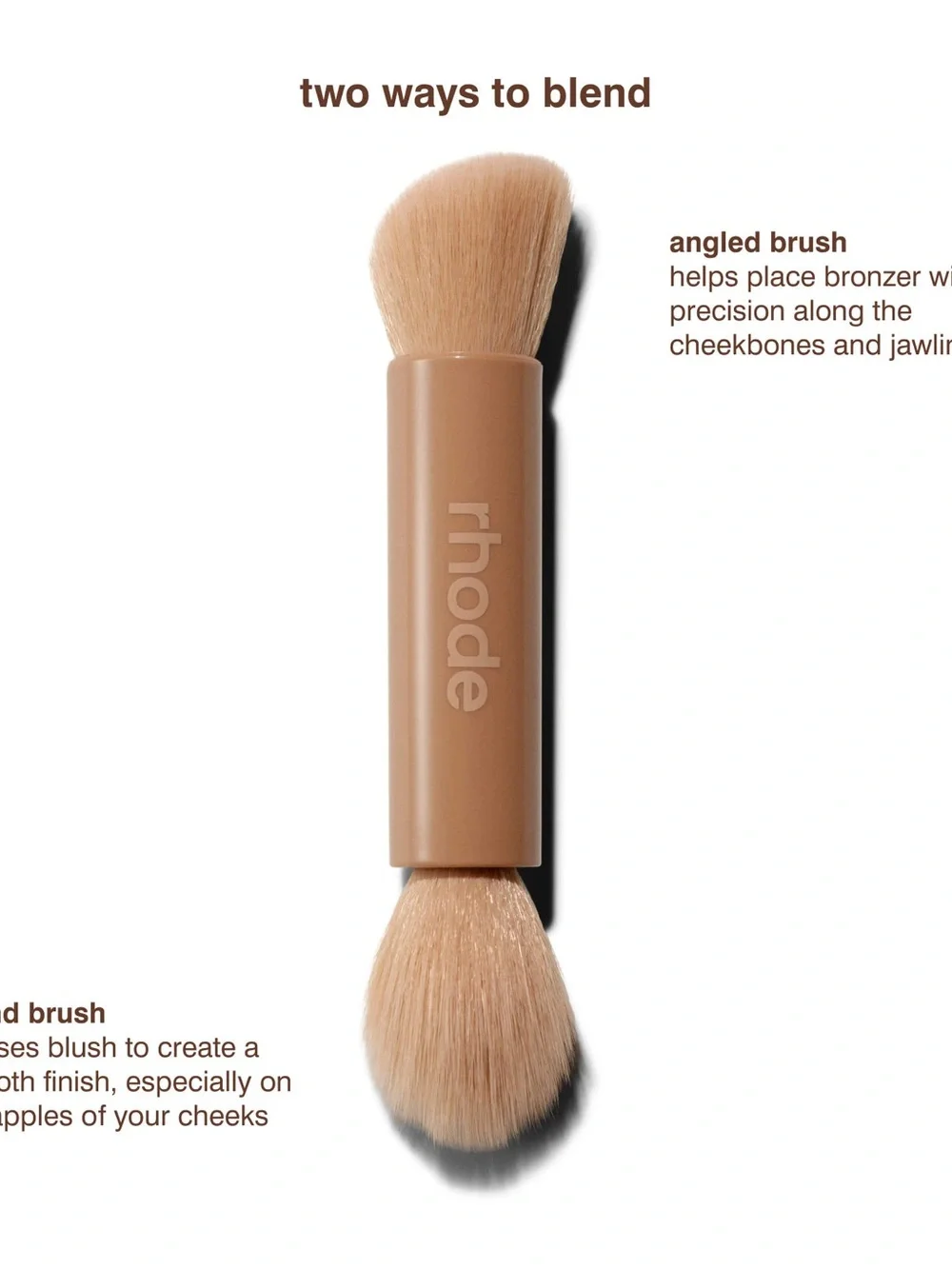 RHODE Dual-Ended Face Brush